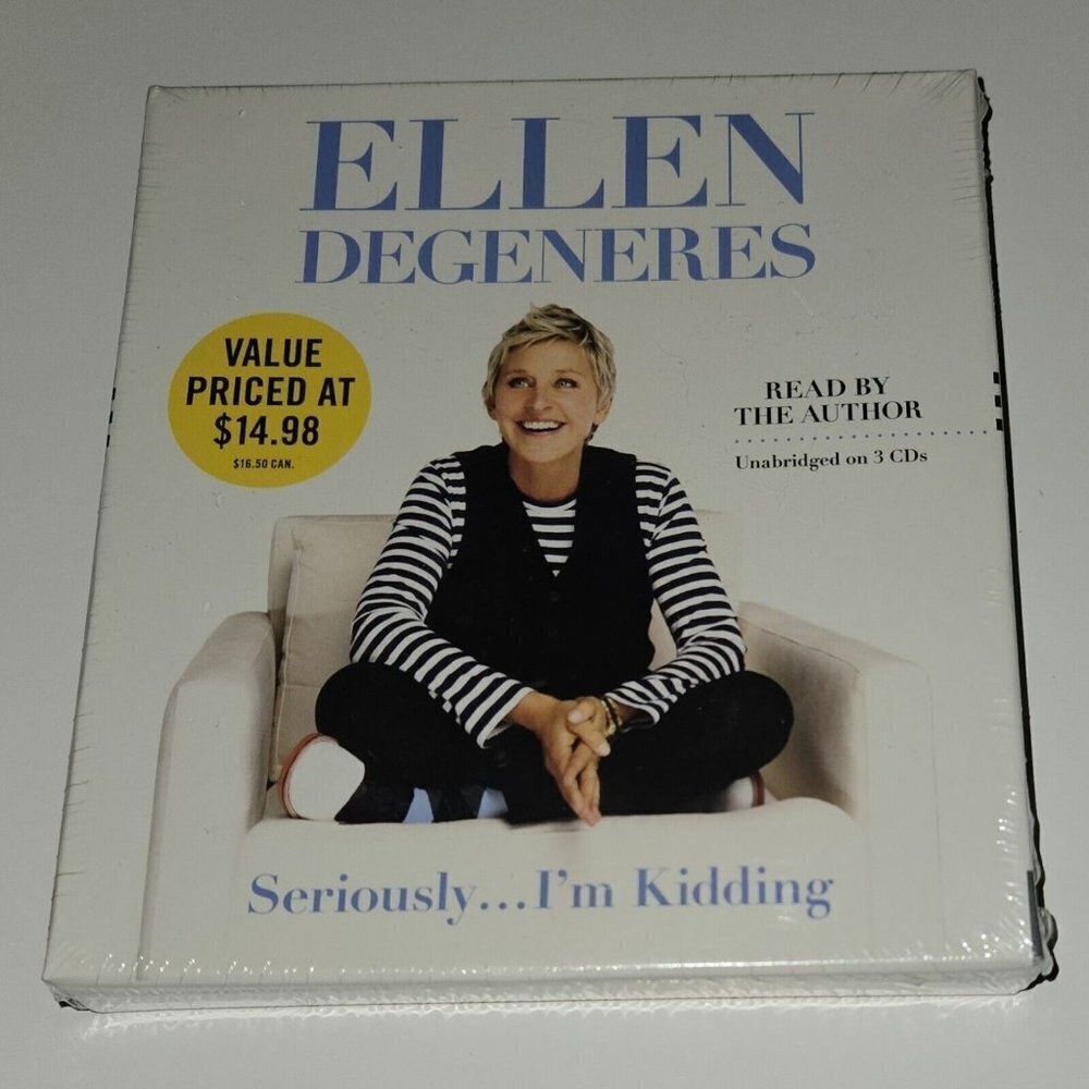 NEW Ellen Degeneres Seriously I'm Kidding Unabridged Audio Book 3 CDs SEALED